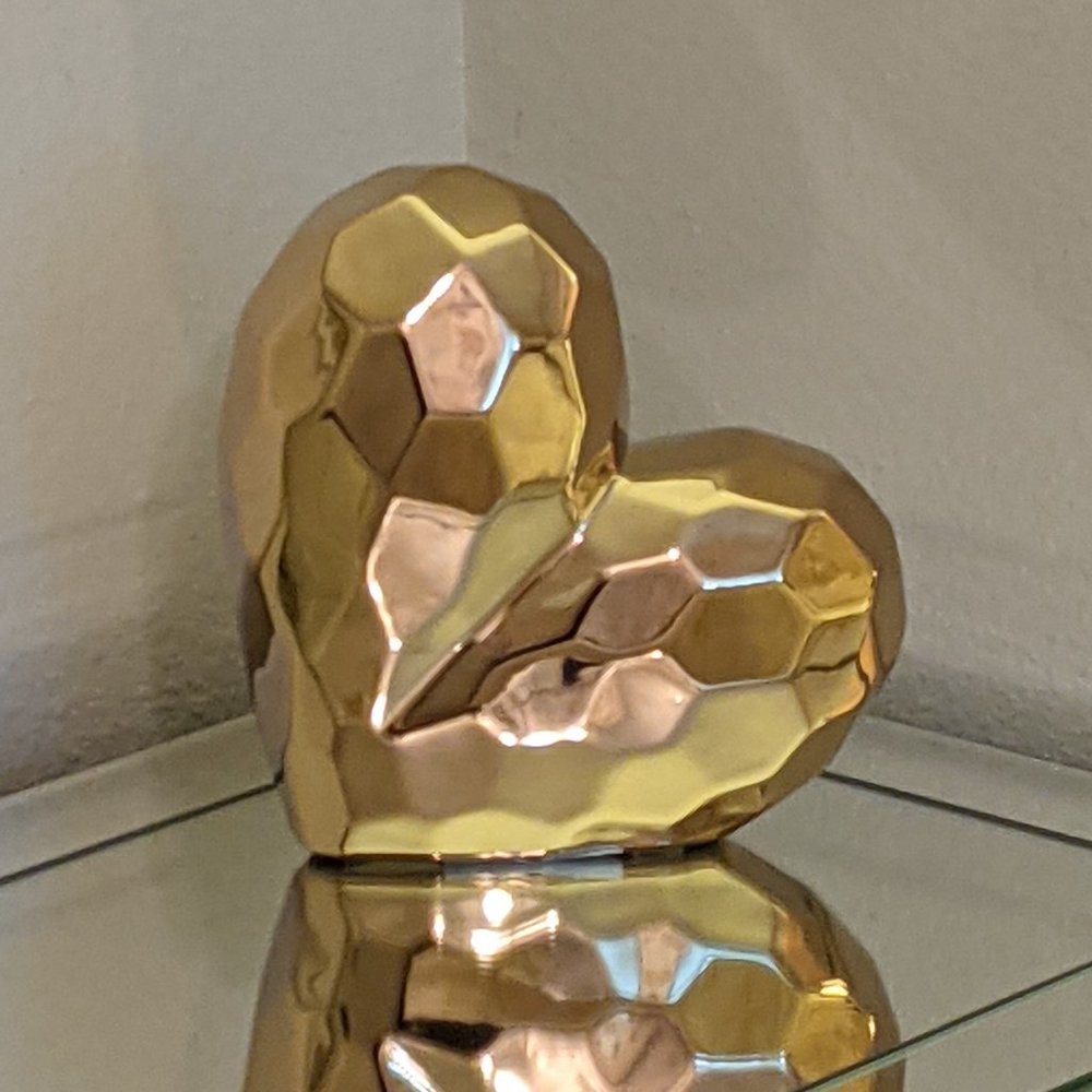 Gold Heart Table Top Decor